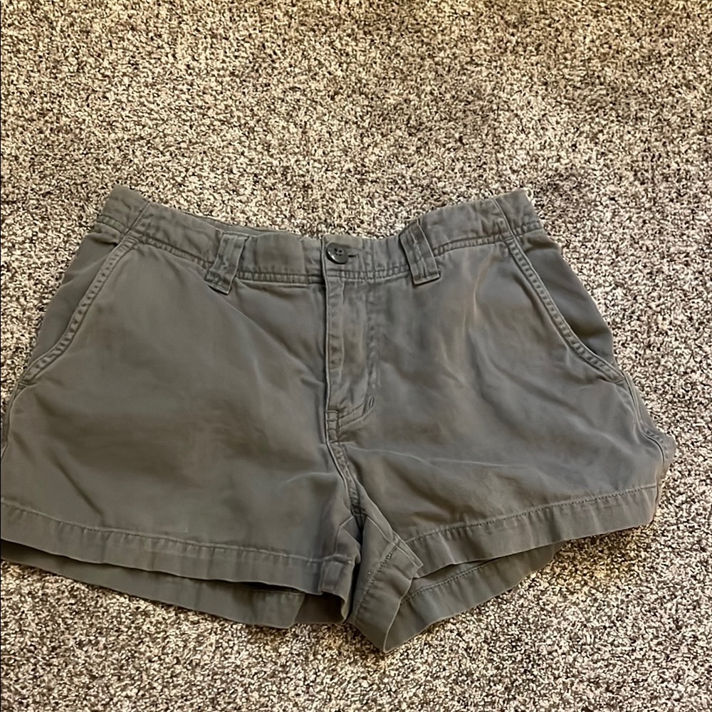 Women's Greenish Grey Casual Shorts